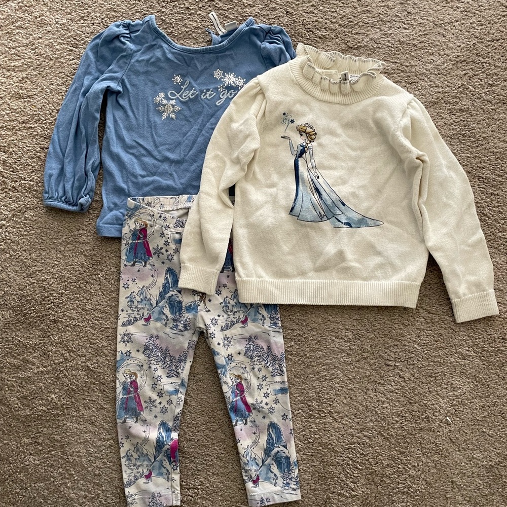 Frozen Themed Kids Outfit Set